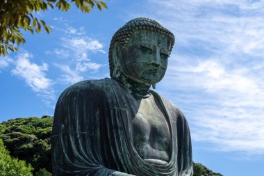 Büyük Buda Daibutsu, Japonya 'nın Kotoku-in tapınağında bulunan bir bronz heykel. Yakın çekim görünümü