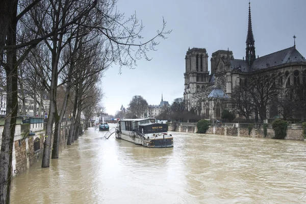 Crue Seine Parigi — Foto Stock