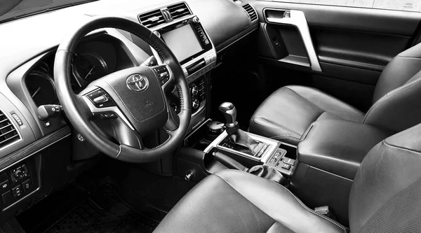 Biysk Russia May 2020 Luxury Car Interior Toyota Land Cruiser — ストック写真