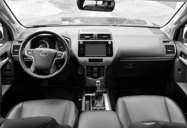 Biysk Russia May 2020 Luxury Car Interior Toyota Land Cruiser — ストック写真