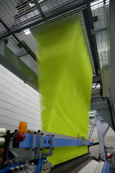 Máquinas Automáticas Tejer Tejer Método Producción Textil Que Dos Conjuntos — Foto de Stock