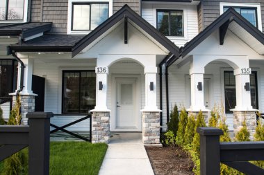 Güzel yeni Stedelijk banliyö ekli townhomes Kanadalı bir mahallede.