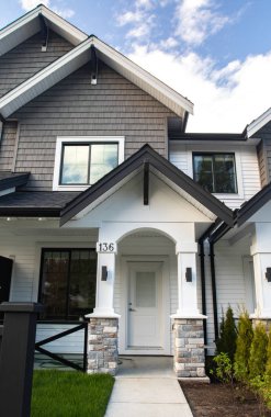 Güzel yeni Stedelijk banliyö ekli townhomes Kanadalı bir mahallede.