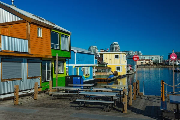 Casas Flotantes Colores Día Soleado —  Fotos de Stock