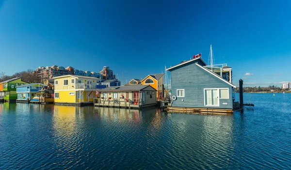 Plovoucí Dům Vesnice Hausbóty Fisherman Wharf — Stock fotografie