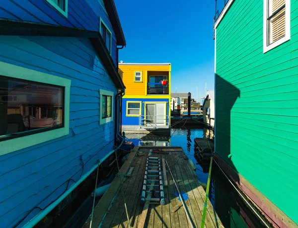 Casa Galleggiante Villaggio Houseboats Fisherman Wharf — Foto Stock