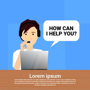 kabarcık istemci desteği operatör, müşteri ve teknik servis simge, sohbet kavramı merkezi kulaklık Ajan adam ara, uzay düz tasarım vektör çizim kopyalama