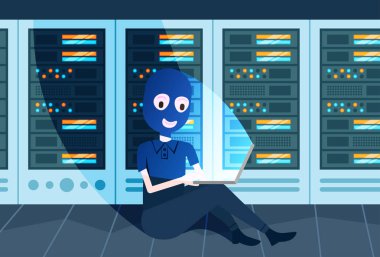 kız siyah maske hacker saldırı veri gizliliği barındırma sunucuları ve personel, bilgisayar teknolojisi, ağ ve veritabanı, internet Merkezi, iletişimin, düz ile veri depolama merkezi üzerinden