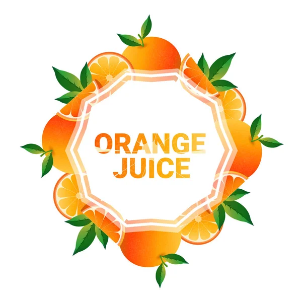 turuncu meyve renkli daire kopya alanı Beyaz Model arka plan vektör çizim üzerinde organik