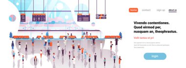 Havaalanı iç yolcu Bagaj yürüyen bekleme salonu gidiş levhaları terminal tam kopyaya alan afiş lounge