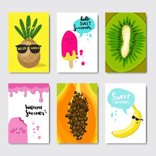 Set insignia de frutas cítricas exóticas Etiqueta de diseño tipográfico aislado. Letras de vacaciones de temporada para logotipo, plantillas, invitación, tarjeta de felicitación, impresiones y carteles . — Vector de stock