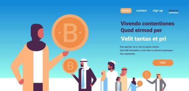 Arapça işkadını elini tut bitcoin kripto Döviz Alım grouparabean insanlar geleneksel giysiler üzerinde araştırma kavramı tam kopyaya alan yatay