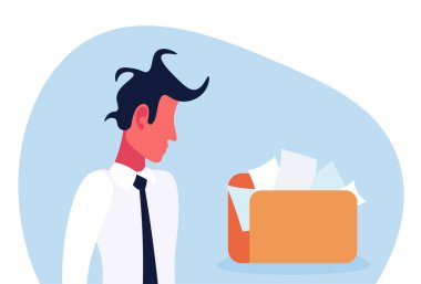 işadamı belge klasörü gizlilik veritabanı erişim koruma kavramı çizgi film karakteri yatay dikey düz karışık