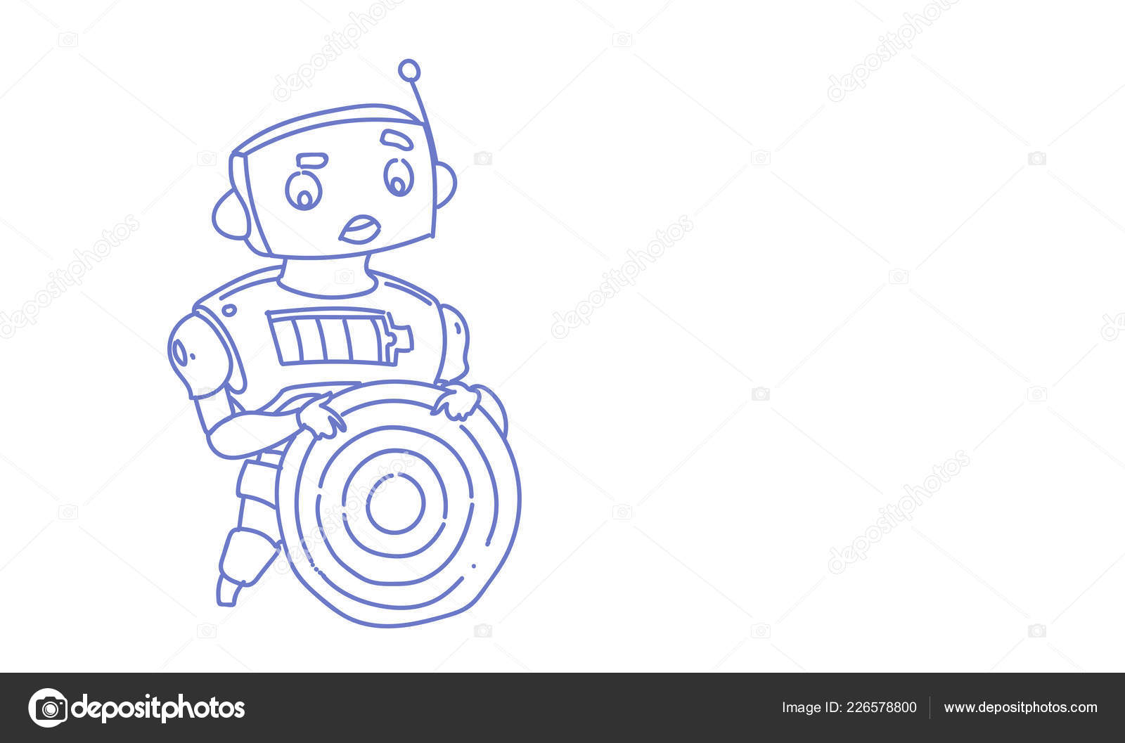 vector robot at target