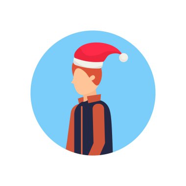 Adam yüz avatar profil erkek çizgi film karakter portre izole