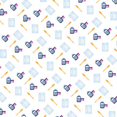 simgeler seamless modeli ödeme terminal kredi kartı beyaz arka plan düz alışveriş