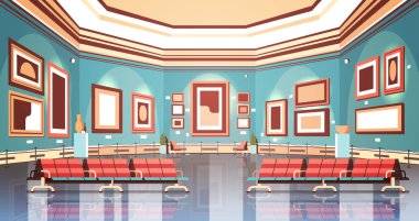 Modern Sanat Galerisi Müzesi iç yaratıcı çağdaş resim sergisi sanat veya sergiler düz yatay