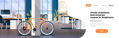 yaratıcı ofis merkezi oda iç modern işyeri Resepsiyon Bisiklet ekolojik Taşımacılık/Nakliyat yatay tam kopyaya alanı coworking