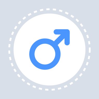 Erkek mavi sembol simge sağlık tıbbi hizmet logosu tıp ve sağlık anlayışı düz