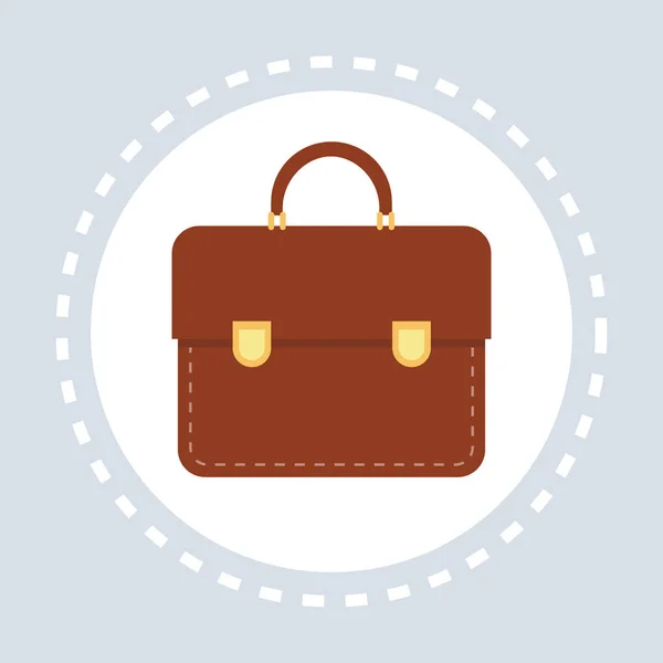 Office táska táska ikonra üzleti koncepció lapos — Stock Vector