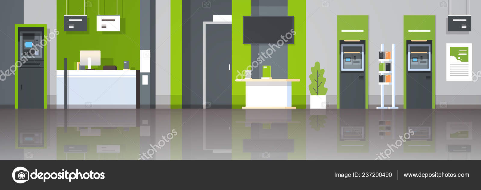 Atm Money Automatic Teller Machine Cash Desk Workplace Self