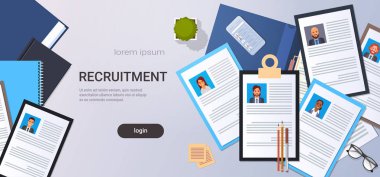 Özgeçmiş işe alım aday iş pozisyonu CV profil en iyi açı görünümü işyeri masaüstü smartphone iş insanların listesi özgeçmiş kopya alanı yatay iletişim