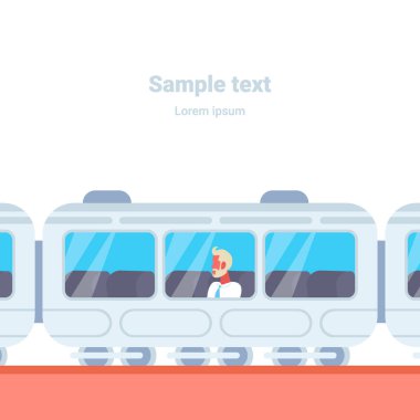 metro tren araba iş adamı modern şehir toplu taşıma Metro tramvay açık görünüm portre kopya alanı işe yarayacak oturan üst düzey iş adamı