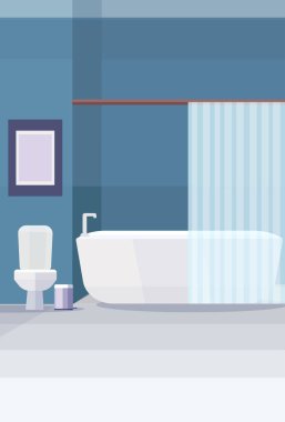 modern banyo tuvalet ve küvet mobilya banyo oda iç tasarım düz dikey hiçbir insan boş