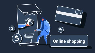 casual adam arabası kartı smartphone ekran kroki tam uzunlukta yatay tutarak mobil uygulama online pazar alışveriş kavramı erkek müşteri kullanma