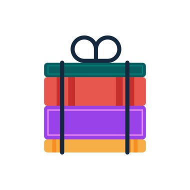 ip bilgi eğitim kavramı beyaz arka plan ile düz kitap yığını bağladı