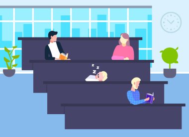 satır tablo yorgun adamı işlem modern amfitiyatro Üniversitesi sınıf iç eğitimi kavramı portre yatay öğrenme eğitim konferans salonunda uyku oturan yarış öğrenciler mix