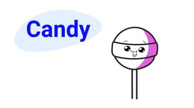 el gülümsemek gülümseyen karikatür kavramı karamel çizgi film mutlu sevimli stil tatlı yatay yiyecek yüz çizilmiş