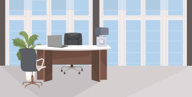 ofis modern dolap iç bilgisayar monitörü ile şık işyeri mobilya düz yatay ile hiçbir kişi oda boş