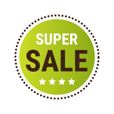 Süper satış etiketi koronavirüs karantinası reklam kampanyası konseptiyle ilgili.