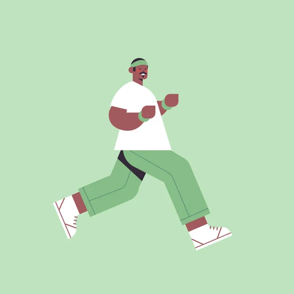 アフリカ系アメリカ人の男がガジェットなしで時間を過ごすデジタルデトックス健康的なライフスタイルの概念 — ストックベクタ