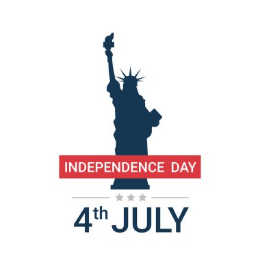 Özgürlük Heykeli Bağımsızlık Günü Kutlaması 4 Temmuz bayrağı