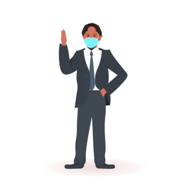 Koronavirüs salgınını önlemek için maskeli okul çocuğu covid-19 karantinasını engelliyor.