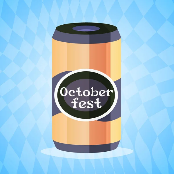 Bira festivali Oktoberfest parti kutlaması konsepti tebrik kartı veya broşür — Stok Vektör
