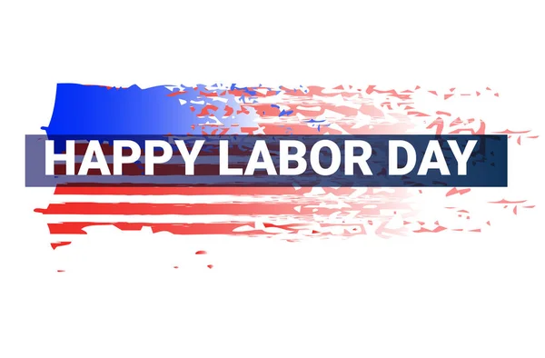 happy labor day banner american holiday celebration poster horizontal