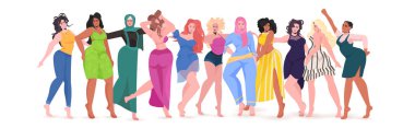Irkçı kızların bir arada durması feminist kadınlar günü konseptini güçlendiriyor.