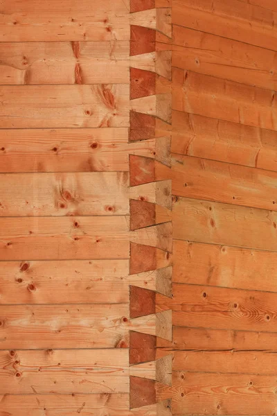 Door Zwaluwstaart Gewone Zwaluwstaart Sterk Gemengde Detail Een Houten Muur Stockfoto