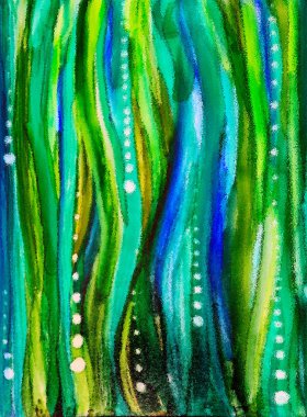 Mürekkeplerde Kabarcıklı Deniz Manzarası