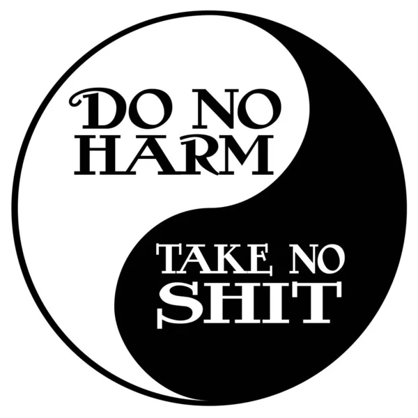 Harm Take Shit — 图库矢量图片