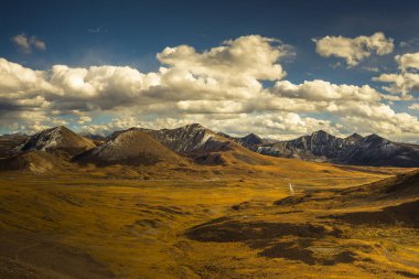 tibet Çin sakin manzara.