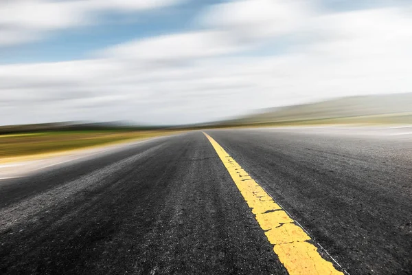 Saubere Autobahn Mit Himmelshintergrund — Stockfoto
