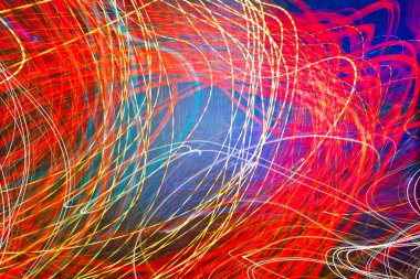 Geceleri soyut cityscape