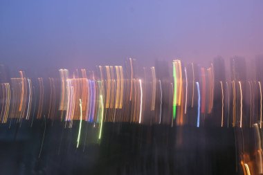 gece şehri görünümünü odak.