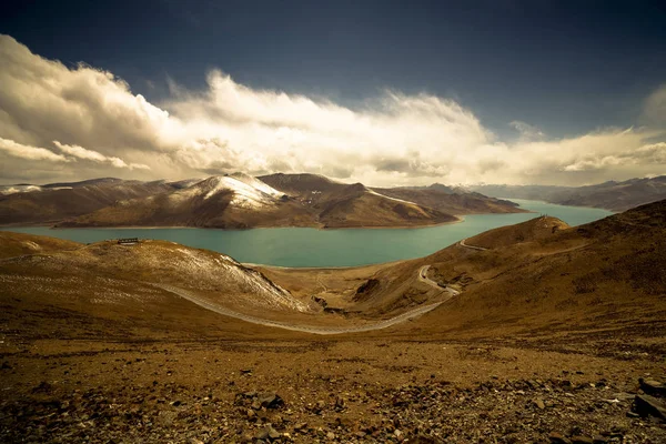 Road Winding Mountain Tibet China — Stock Photo, Image