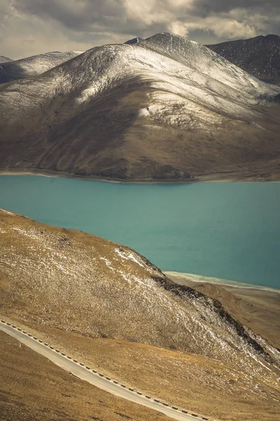 Road Winding Mountain Tibet China — Stock Photo, Image