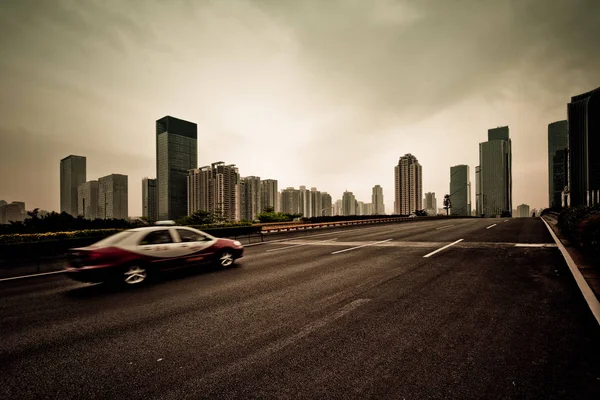 Traffice City Shanghai China — Stock Photo, Image